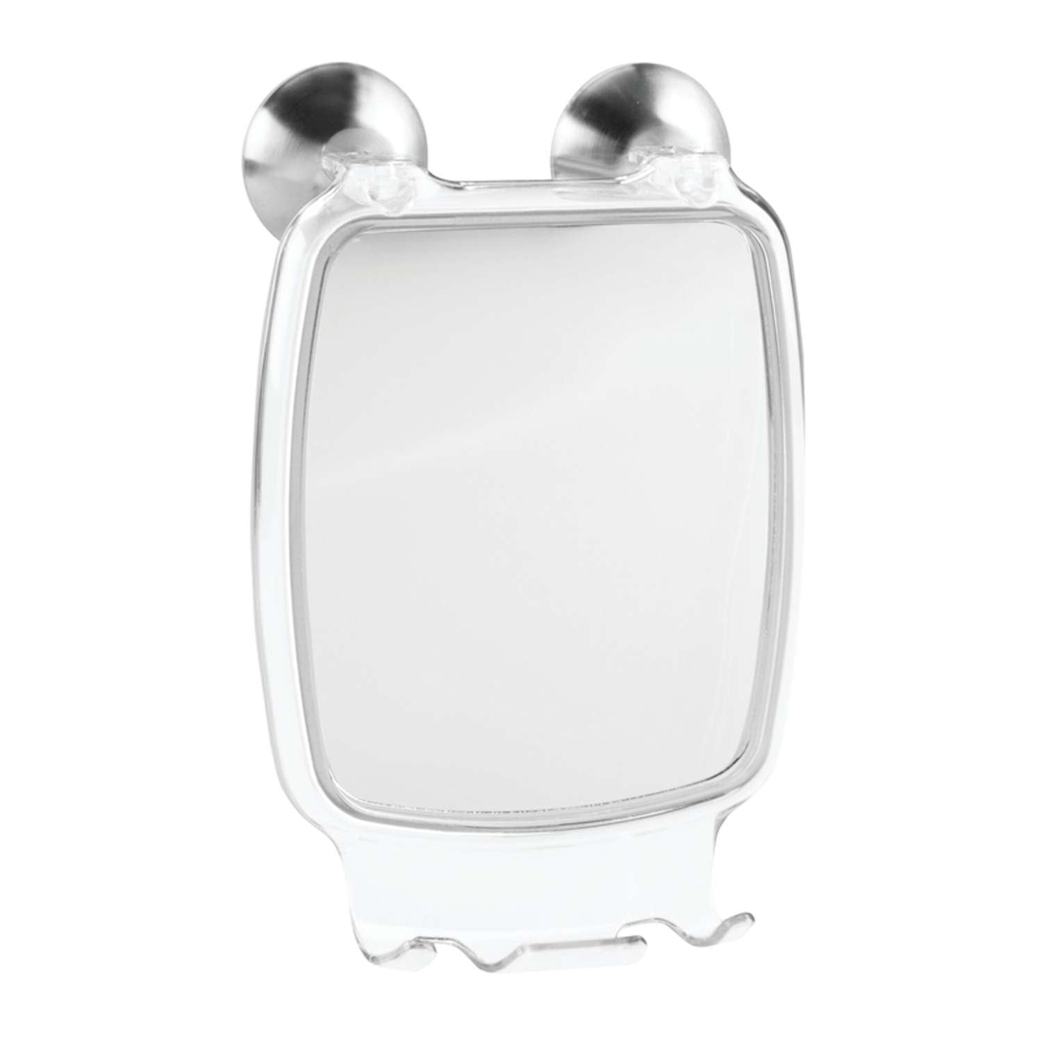  IDesign 10.2 In. H X 2.3 In. W Silver Plastic Rectangular Wall Mirror