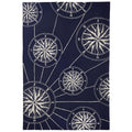  Liora Manne Frontporch 3.5 Ft. W X 5.5 Ft. L Navy Blue Traditional Polyester Rug