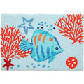  Jellybean 20 In. W X 30 In. L Multicolored By The Ocean Polyester Accent Rug