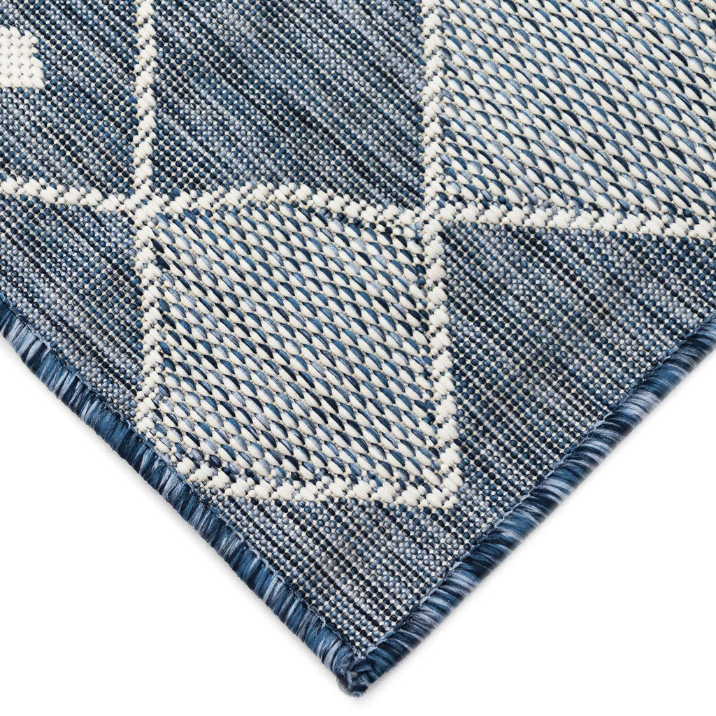  Liora Manne Carmel 4.1 In. W X 7.6 In. L Navy Blue Casual Polypropylene Accent Rug