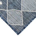  Liora Manne Carmel 4.1 In. W X 7.6 In. L Navy Blue Casual Polypropylene Accent Rug