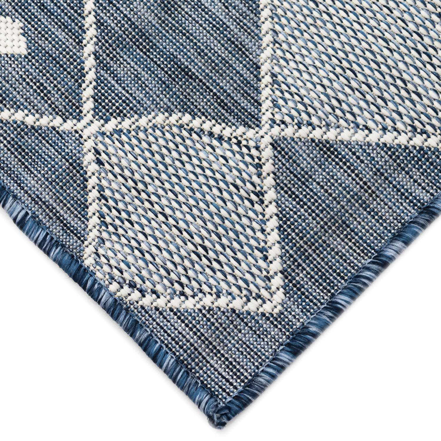  Liora Manne Carmel 4.1 In. W X 7.6 In. L Navy Blue Casual Polypropylene Accent Rug