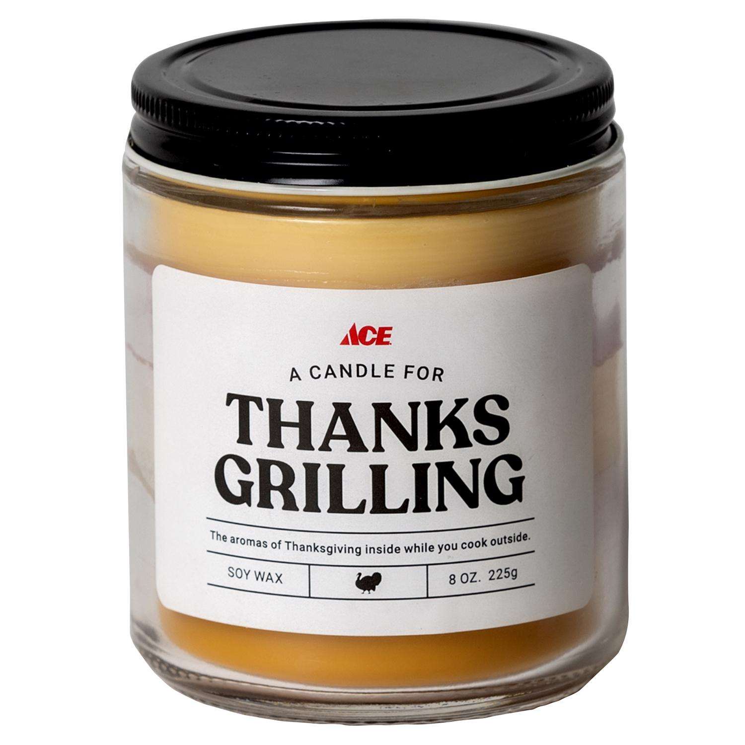  Ace Thanksgrilling 5-Course Scent Candle Jar 8 Oz