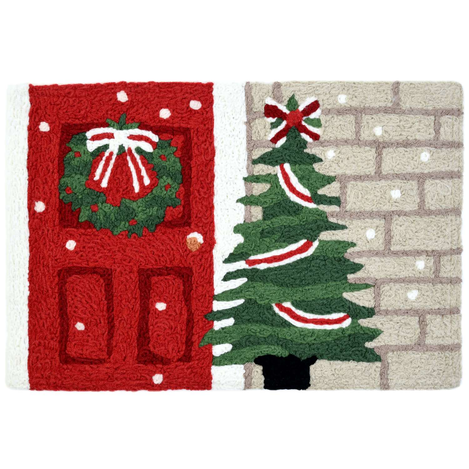  Jellybean 20 W X 30 In. L Multi-color Home For The Holidays Polyester Accent Rug