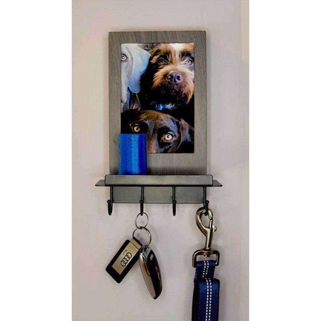  Hi-Jack 11 In. H X 3.5 In. W X 6.25 In. L Gray Metal/Wood Decor/Frame/Key Holder