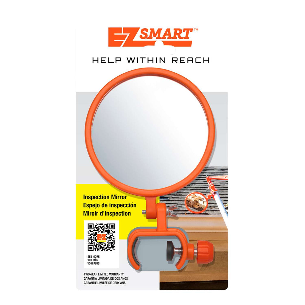  EZ Smart Tools 4.5 In. W Orange Inspection Mirror