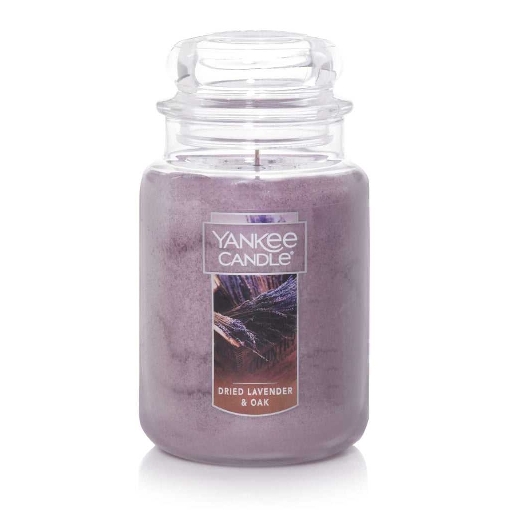  Yankee Candle Purple Dried Lavender & Oak Scent Jar Candle 22 Oz