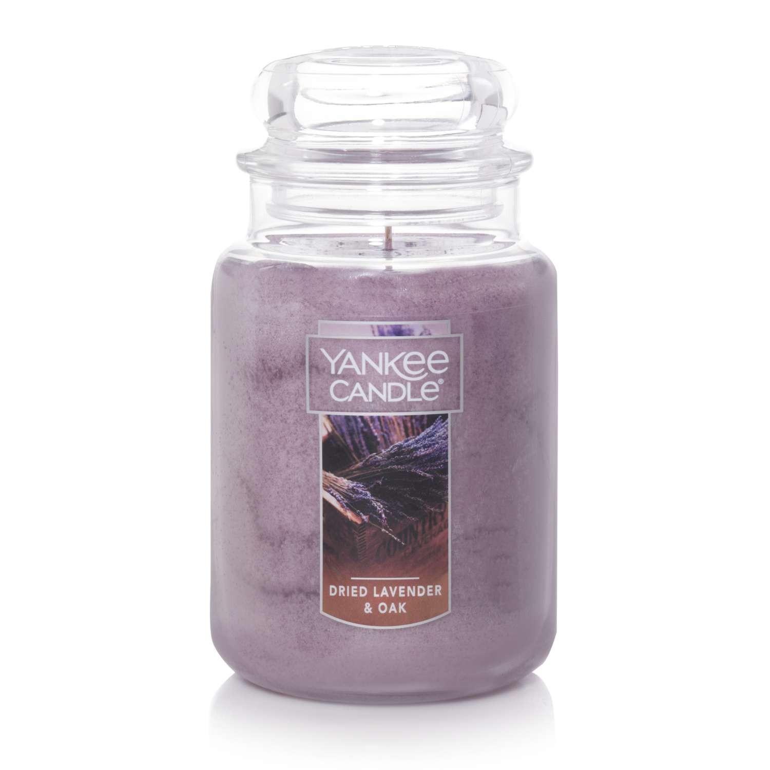  Yankee Candle Purple Dried Lavender & Oak Scent Jar Candle 22 Oz