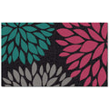  Americo Home Front Runner 18 In. W X 30 In. L Multicolored Flowers Pink Entrance Mat