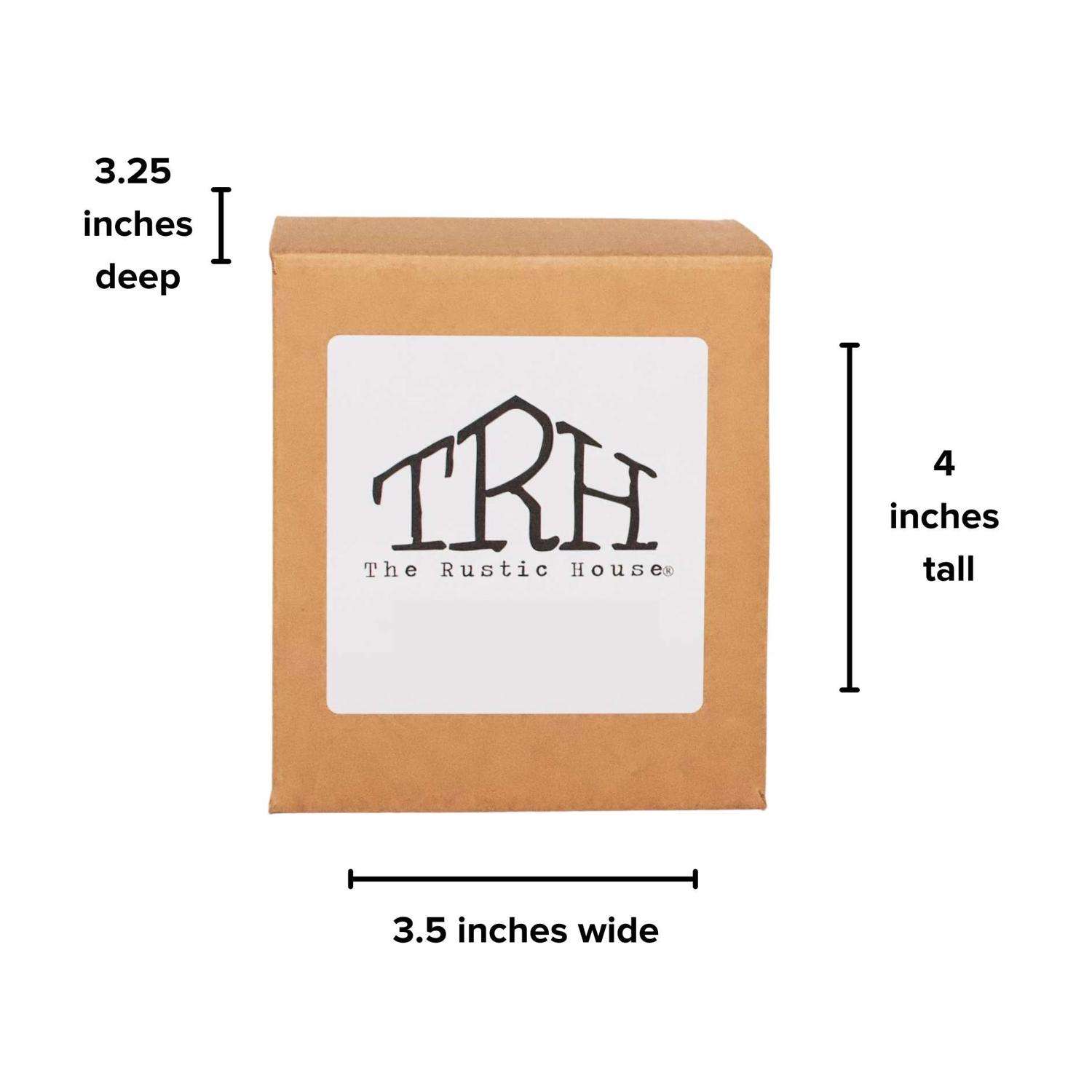  The Rustic House White Teakwood Scent Candle 8 Oz
