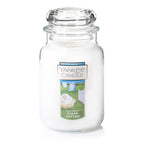 Yankee Candle White Clean Cotton Scent Original Candle Jar 22 Oz