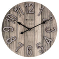  Westclox 15.5 In. L X 15.5 In. W Indoor Farmhouse Analog Wall Clock Wood Brown