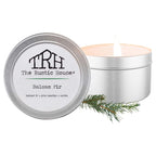  The Rustic House Silver Balsam Fir Scent Travel Candle 4 Oz