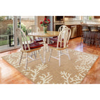  Liora Manne Carmel 4.85 Ft. W X 7.5 Ft. L Sand Casual Polypropylene Accent Rug
