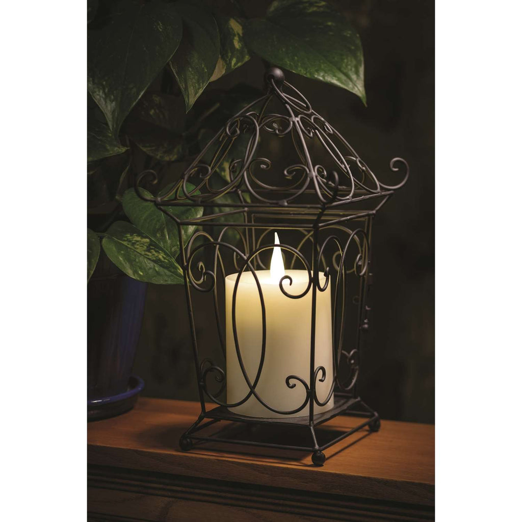  Xodus Innovations Affinity Ivory None Scent Pillar Flameless Flickering Candle