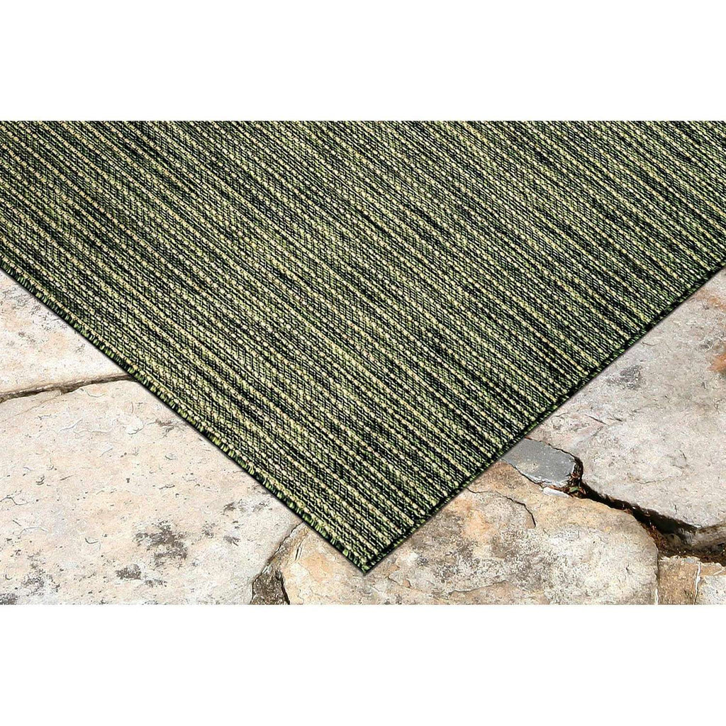  Liora Manne 7.83 Ft. W X 9.83 Ft. L Green Texture Stripe Polypropylene Accent Rug