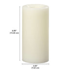  Sterno Home Cream Unscented Scent Pillar Candle