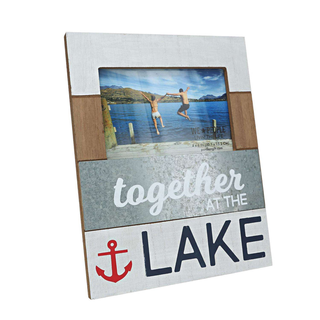  Pavilion We People Weathered Brown/White MDF Picture Frame 0.75 In. H X 7.6 In. W