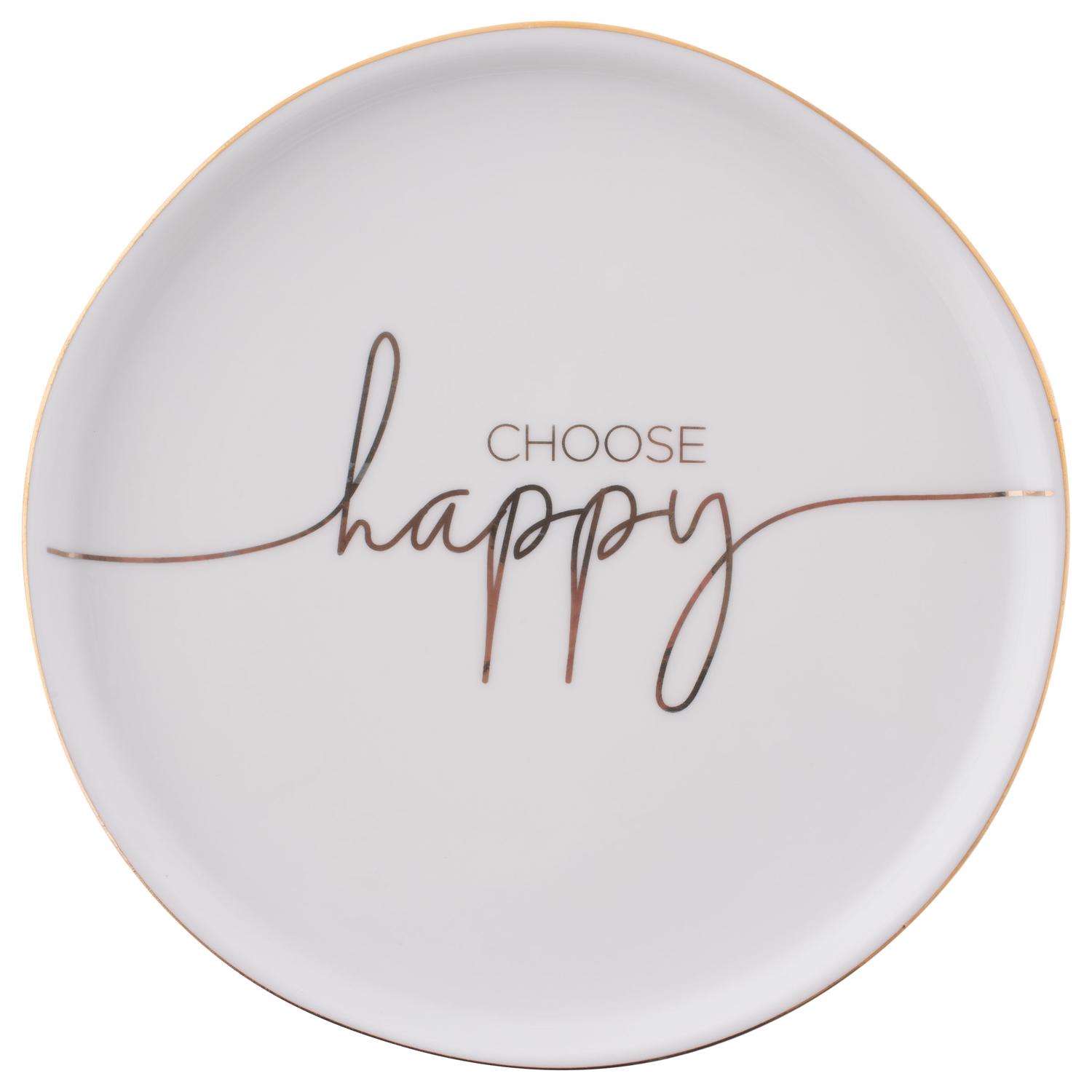  Karma Gifts Sentiment .5 In. H X 5.5 In. W X 5 In. L Multicolored Ceramic Trinket Tray