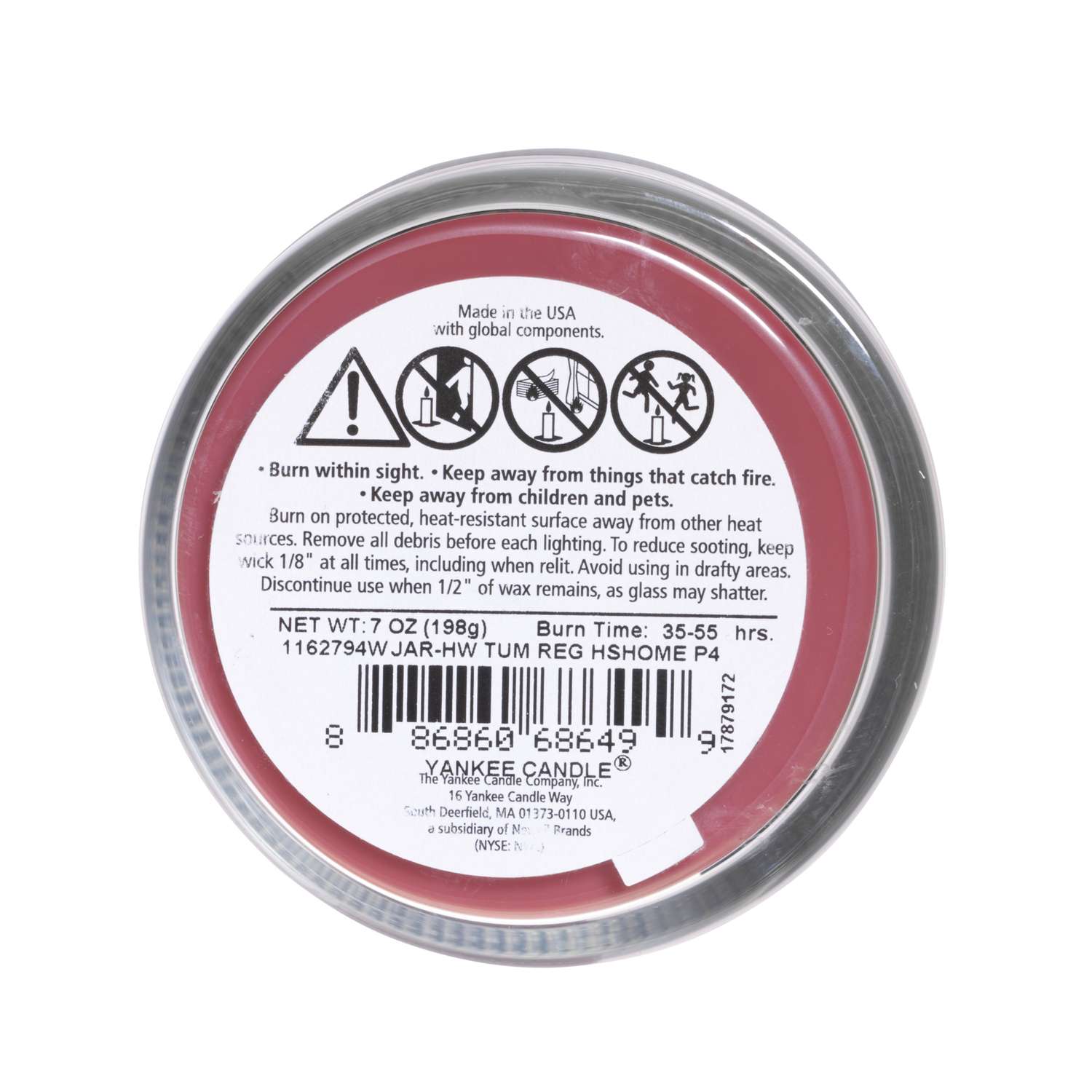  Yankee Candle Red Home Sweet Home Scent Tumbler Candle 7 Oz