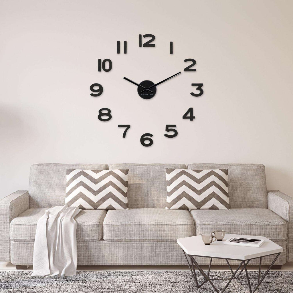  Westclox 20 In. L X 20 In. W Indoor Modern Analog Wall Clock Plastic Black