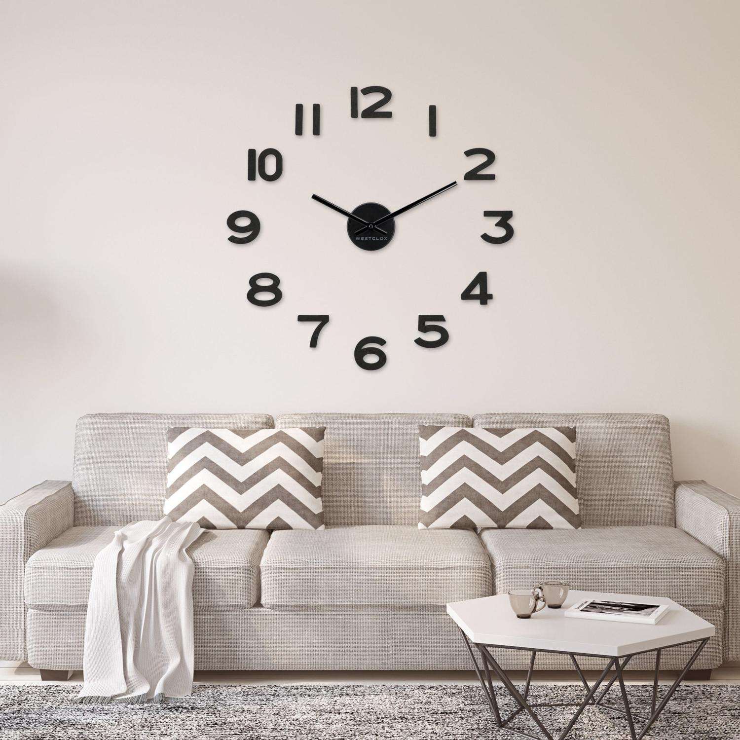  Westclox 20 In. L X 20 In. W Indoor Modern Analog Wall Clock Plastic Black