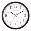  La Crosse Technology 14 In. L X 14 In. W Indoor Modern Analog Atomic Wall Clock Glass/Plastic Black