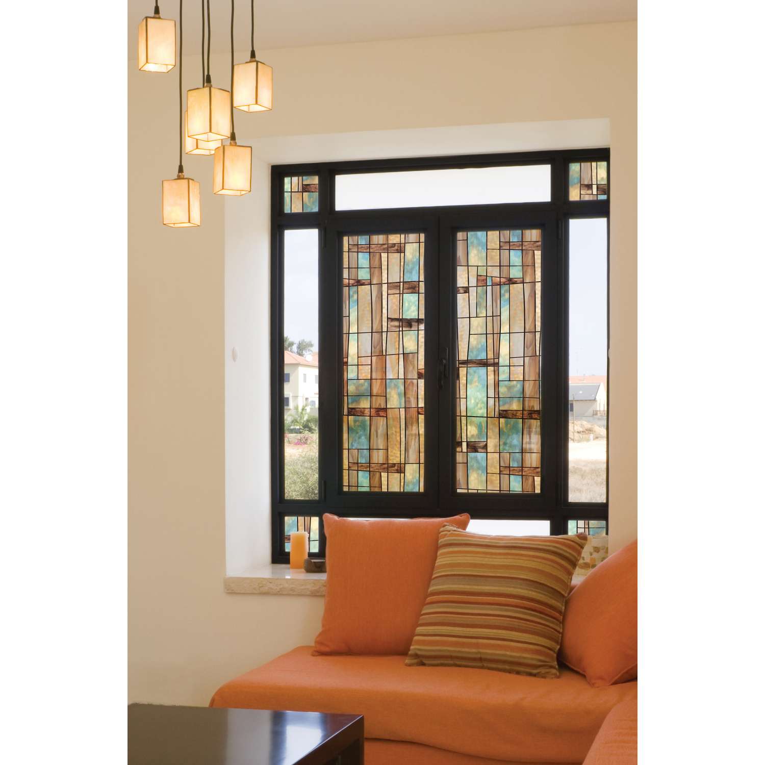  Artscape .007 In. H X 24 In. W X 36 In. L Multicolored Vinyl City Lights Window Film