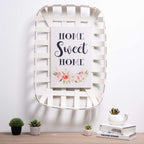  Glitzhome 17.72 In. H X 0.35 In. W X 11.81 In. L Multicolored Wood Wall Sign