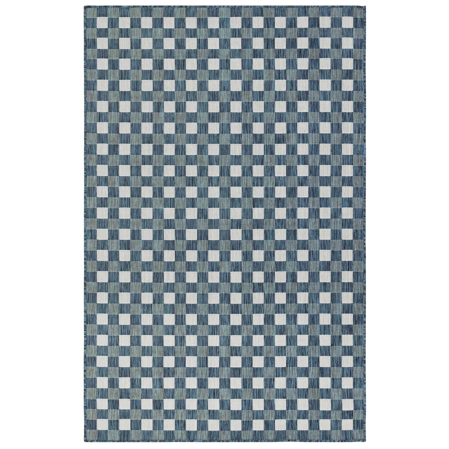  Liora Manne Carmel 4.1 In. W X 7.6 In. L Navy Blue Casual Polypropylene Accent Rug