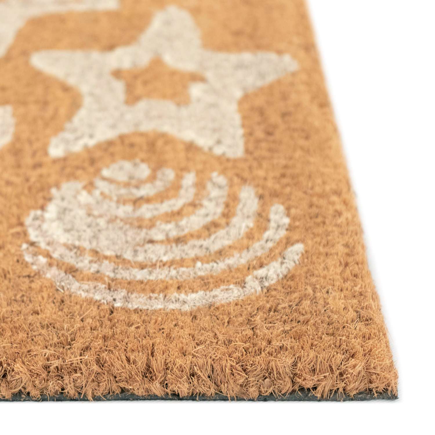  Liora Manne Natura 2 W X 3 L Natural/White Shells Coir Door Mat