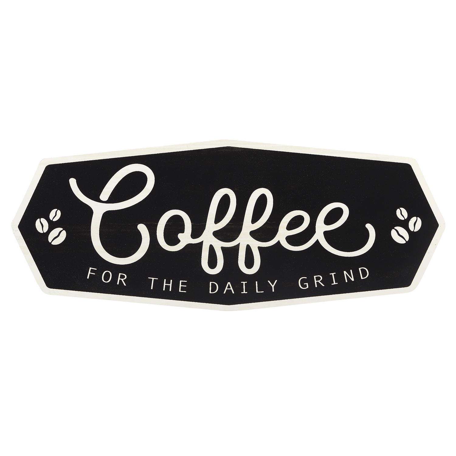  Open Road Brands 8.75 In. H X 0.375 In. W X 24.52 In. L Black/White Wood Wall Decor