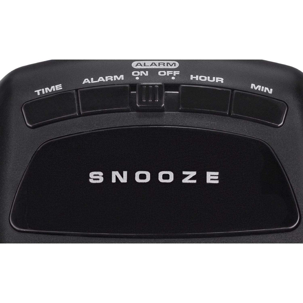  Westclox Black Alarm Clock Digital Plug-In