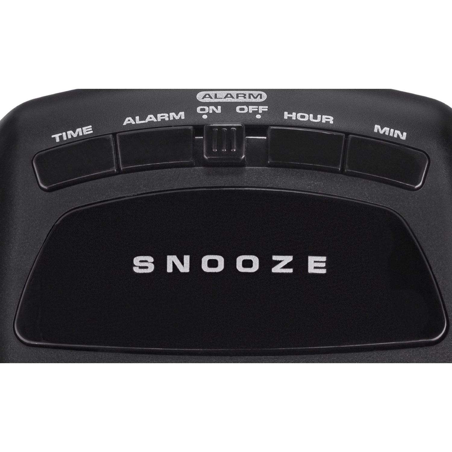  Westclox Black Alarm Clock Digital Plug-In