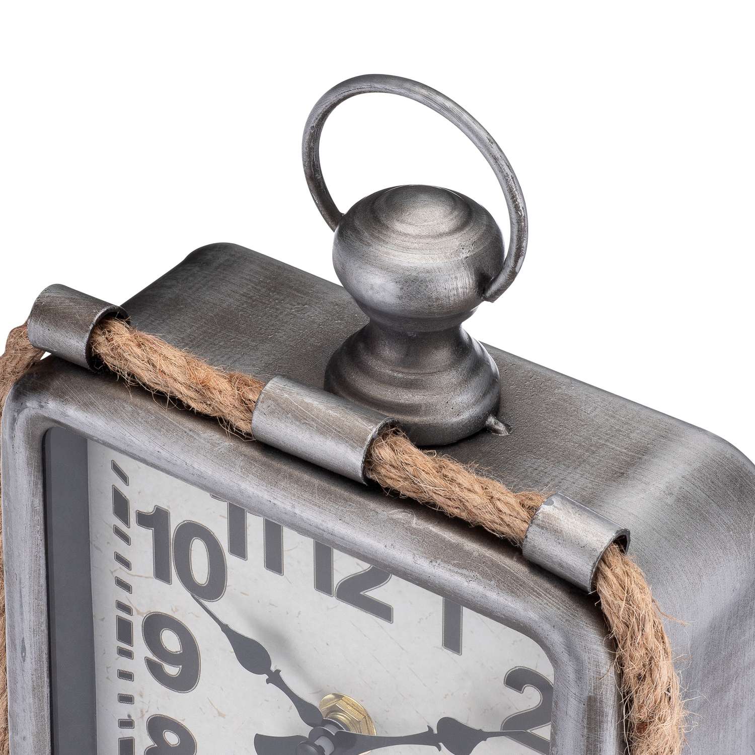  Westclox Silver Table Clock Analog Battery Operated