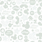 RoomMates 20.5 In. W X 16.5 Ft. L Mickey Mouse Icons Vinyl Peel And Stick Wallpaper