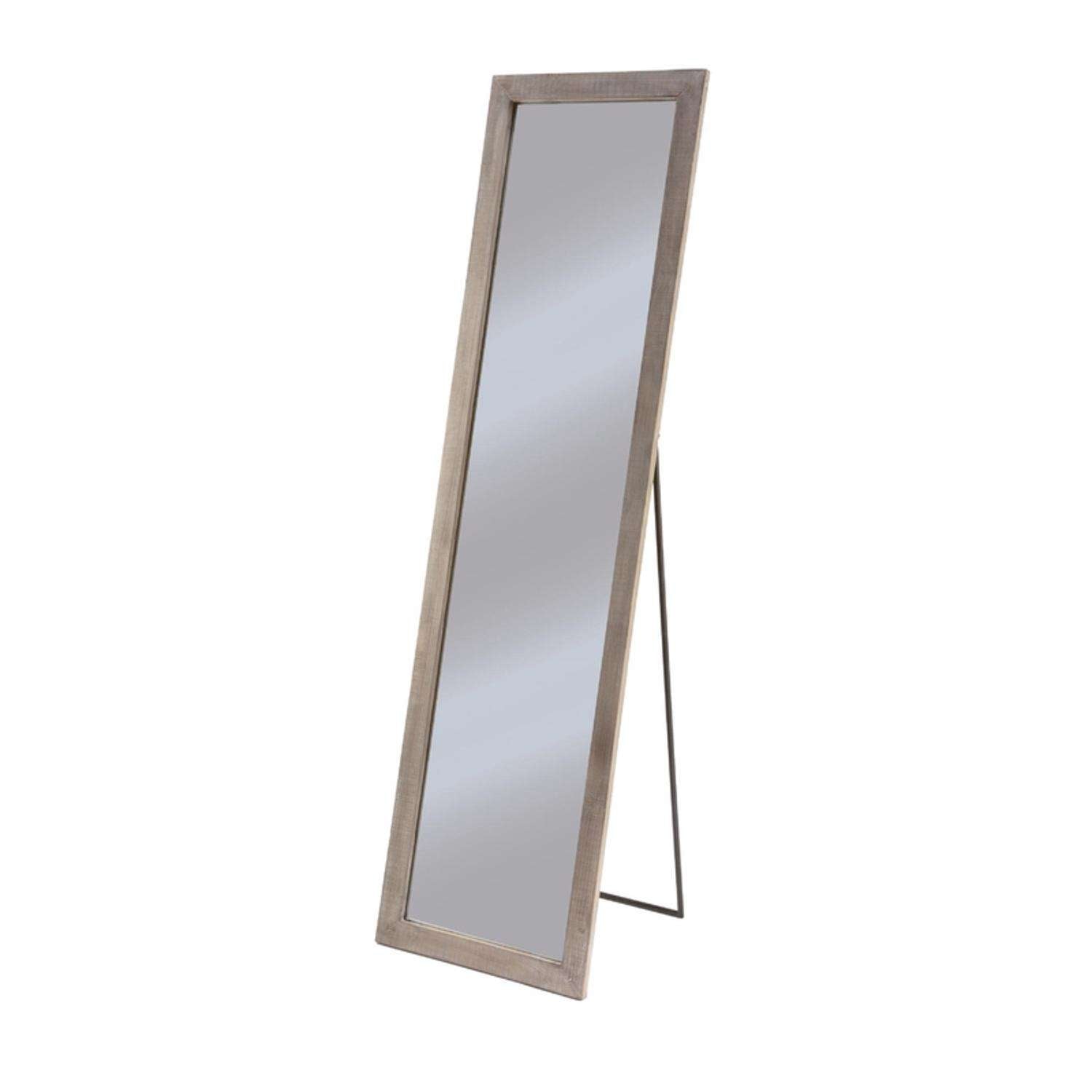  Tripar 60 In. H X 18 In. W Weathered Natural Wood Floor Mirror