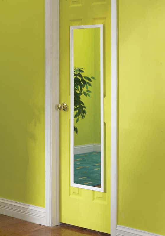  Erias 48 In. H X 12 In. W White Plastic Full Length Door Mirror