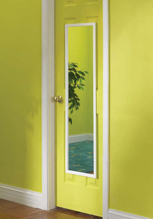  Erias 48 In. H X 12 In. W White Plastic Full Length Door Mirror