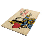  Entryways 18 In. W X 30 In. L Multicolored Queen Of Hearts Coir Door Mat