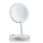  My Foldaway As Seen On TV 13 In. H X 6-1/4 In. W White Plastic Folding LED Mirror