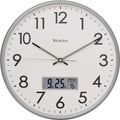  Westclox 14 In. L X 14 In. W Indoor Classic Analog Wall Clock Glass/Plastic Silver/White