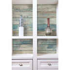  RoomMates 20.5 In. W X 16.5 Ft. L Distressed Wood Blue Vinyl Peel And Stick Wallpaper