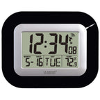  La Crosse Technology 8.95 In. L X 1.2 In. W Indoor Contemporary Digital Atomic Wall Clock Plastic Bl
