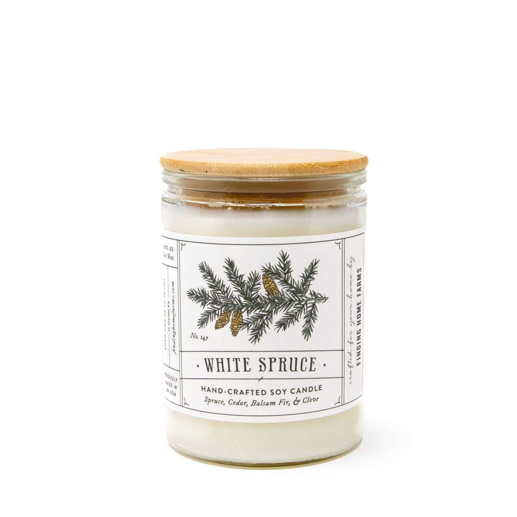  Finding Home Farms White White Spruce Scent Candle 11 Oz