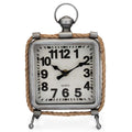 Westclox Silver Table Clock Analog Battery Operated