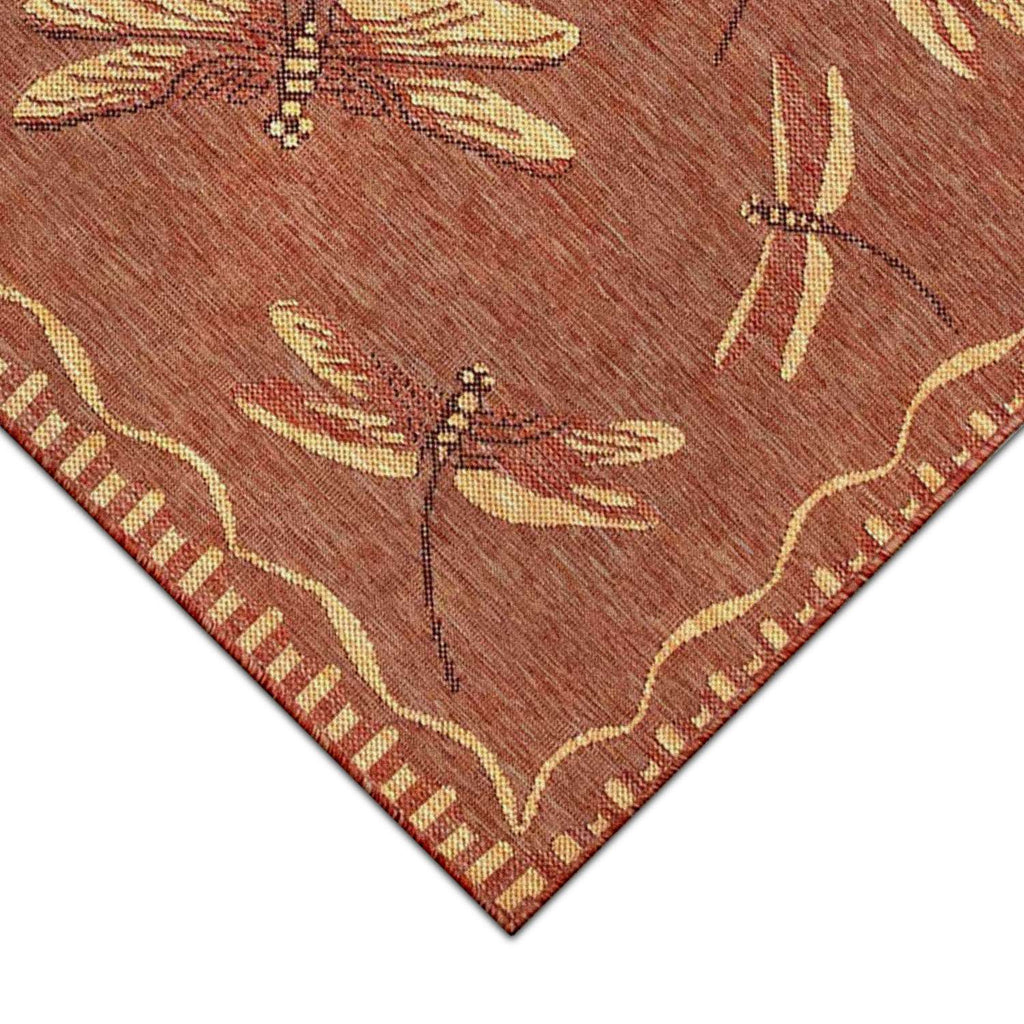  Liora Manne Carmel 4.85 Ft. W X 7.5 Ft. L Red Casual Polypropylene Accent Rug