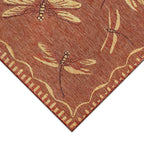  Liora Manne Carmel 4.85 Ft. W X 7.5 Ft. L Red Casual Polypropylene Accent Rug