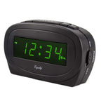  La Crosse Technology Equity 1.85 In. Black Alarm Clock LED Plug-In