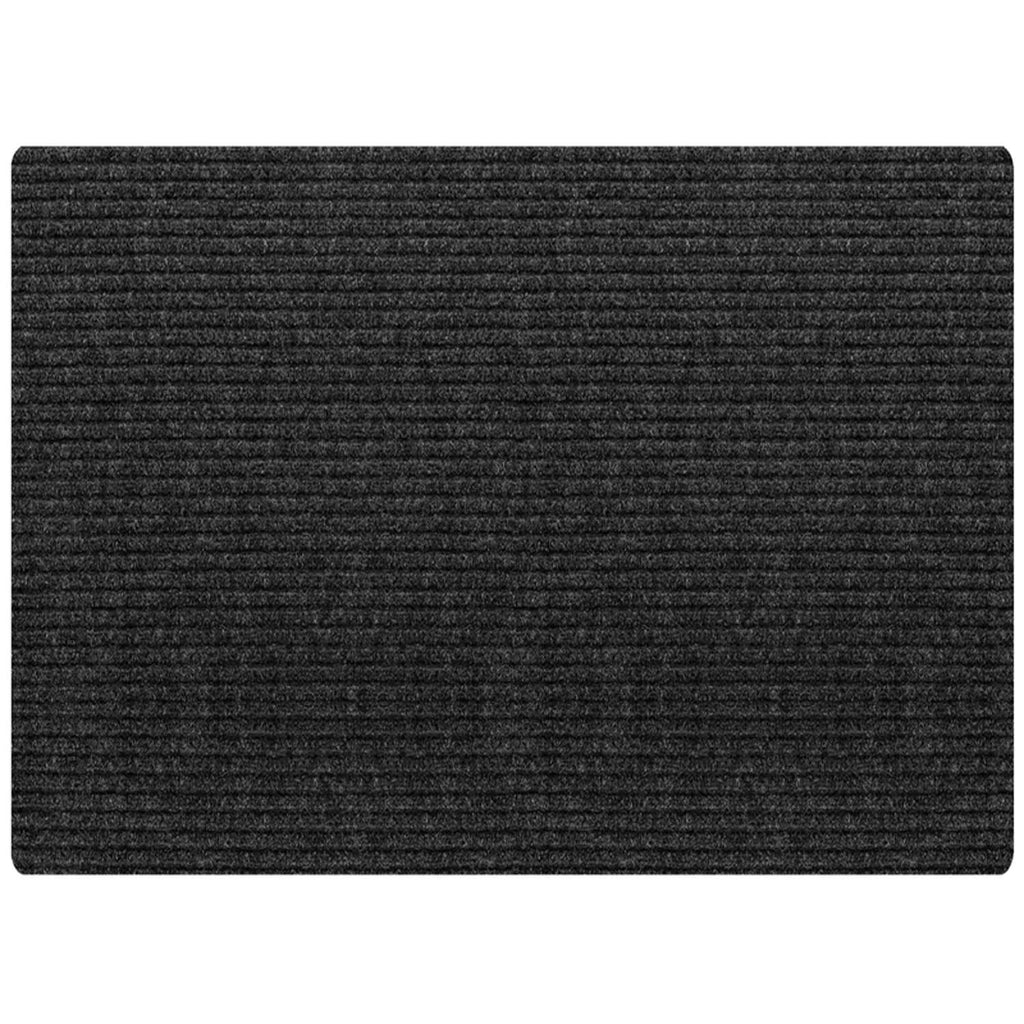  Multy Home 4 Ft. W X 6 Ft. L Charcoal Cocord Polyester Floor Mat